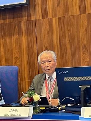 Hogoshi presents at a side event of the 33rd Commission on Crime Prevention and Criminal Justice (CCPCJ) in Vienna.